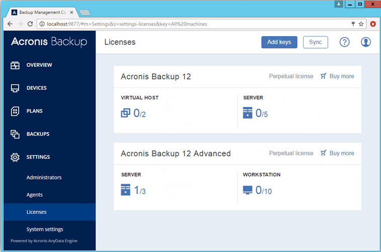 acronis backup recovery advanced server 11 keygen