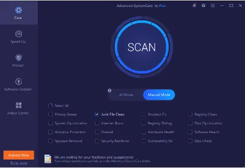 Advanced SystemCare Pro Latest Version With Crack Free Download
